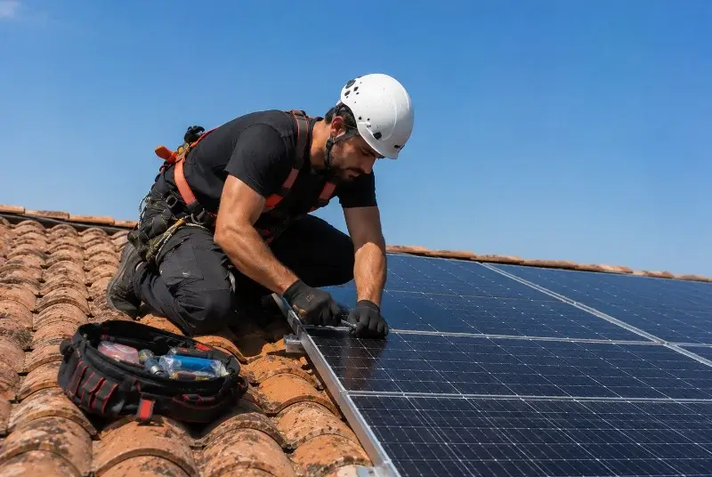 Maintenance et monitoring de panneaux solaires à Langoiran